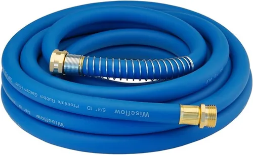 Vista 9 de Wiseflow Leader Hose Manguera de agua resistente de 3 x 5/8 pulgadas con accesorios de latón macho a hembra, extensor de manguera corta para carrete