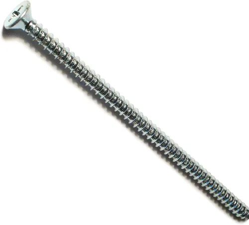 Vista 5 de Hard-to-Find Fastener 014973289638 Phillips Tornillos planos para chapa metálica, 4 x 1, Pieza-100