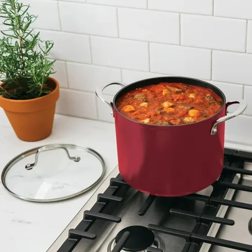 Vista 4 de Ninja Foodi NeverStick C19600 - Juego de utensilios de cocina de 11 piezas, garantizado para nunca pegar, C19600