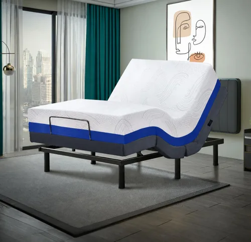 Vista 17 de Irvine Home Collection Base de cama ajustable de tamaño individual XL, características cargadas, gravedad cero, sin ronquidos, posiciones de memoria