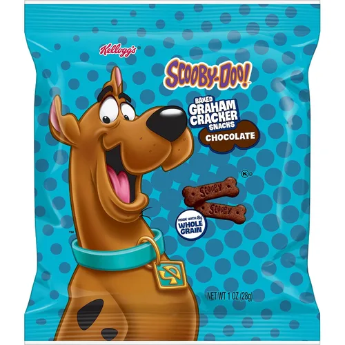 Vista 7 de Kellogg's SCOOBY-DOO! - Bocadillos horneados de galletas Graham, aperitivos para el almuerzo, chocolate (40 bolsas)