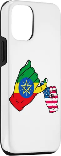 Vista 3 de iPhone 15 Parent and child Ethiopia USA family Case
