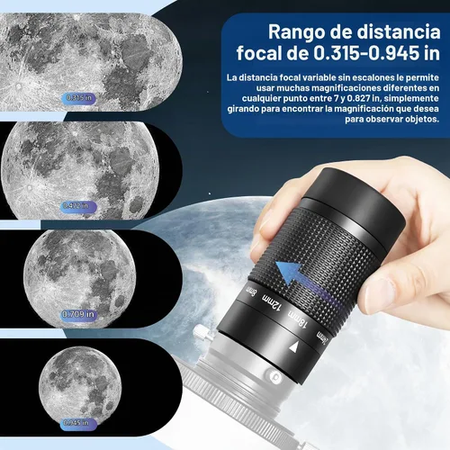 Vista 2 de Astromania Ocular Zoom para Telescopio 0.315-0.945 in Zoom Telescopio