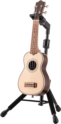 Vista 2 de Hercules UKS100B - Soporte para ukelele con agarre automático