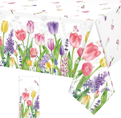 Vista 12 de Paquete de 8 manteles de hojas de eucalipto verde salvia, manteles de plástico de madera de primavera verde salvia, decoraciones de fiesta, manteles
