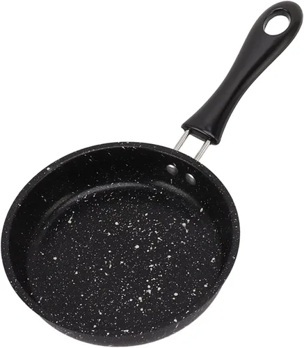 Vista 2 de TANIQIACA Sartén de acero inoxidable y ABS, sartén antiadherente, sartén de cebolla para filete de tocino, sartén de cocina saludable de acero