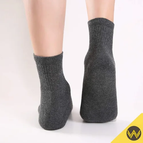 Vista 9 de WANDER - 8 pares de calcetines deportivos de algodón para hombres y mujeres, gruesos y acolchados, para correr, altura al tobillo, tallas 7-9 9-12