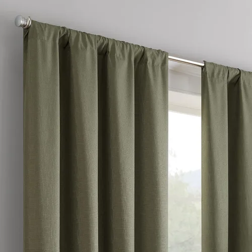 Vista 5 de ECLIPSE Kendall - Cortina térmica opaca moderna con bolsillo para cortinero, para dormitorio o sala de estar (1 panel), 42 x 54 pulgadas, alcachofa