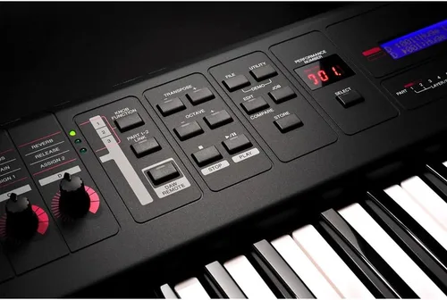 Vista 3 de Yamaha, MX61, teclado de 61 teclas, estación de producción