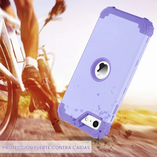 Vista 3 de BENTOBEN Funda para iPhone SE 2022 y iPhone SE 2020, resistente 3 en 1, cuerpo completo, resistente, a prueba de golpes, híbrida de policarbonato
