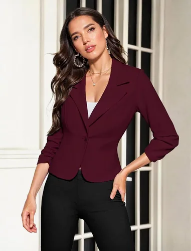Vista 3 de Hybrid & Company Blazer de oficina Ponte súper cómodo para mujer