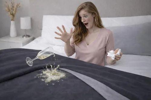 Vista 6 de Bedding Aid-Manta de franela impermeable para la intimidad de la cama, manta para momentos de amor y placer para adultos, 100% a prueba de fugas