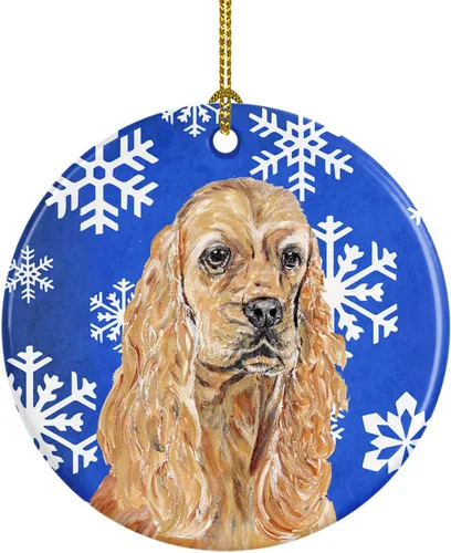Vista 39 de Caroline's Treasures Cavalier Spaniel - Adorno de cerámica para colgar en el árbol de Navidad, para el hogar, Navidad, fiestas, regalo, 3 pulgadas