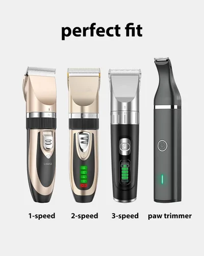 Vista 2 de Cargador de repuesto para perros Oneisall Electric Clippers 3DE/A11/C61/K52NTS/N6/P2/X2/X3, cable de carga USB-A de 3.3 pies, con 1 cepillo