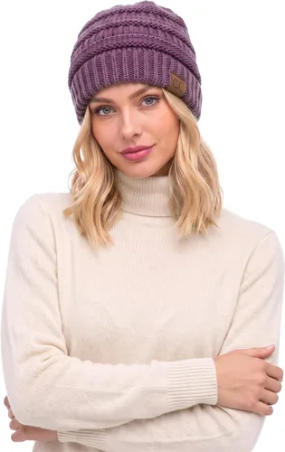 Vista 223 de C.C Trendy Warm Chunky Soft Stretch Cable Knit Beanie 0 Leopardo Gris claro