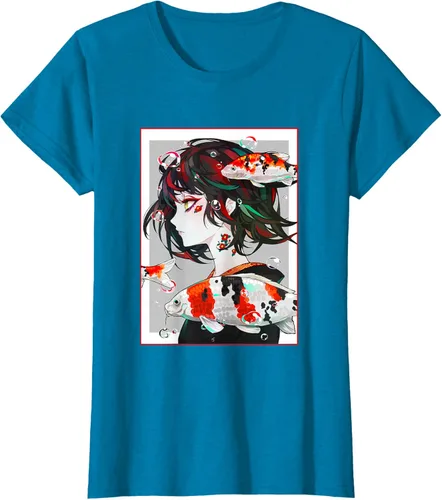 Vista 89 de Camiseta de anime anime japonés estético Otaku Negro