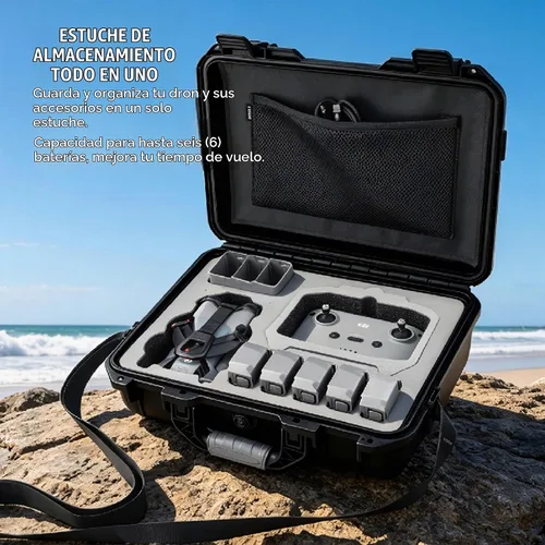 Vista 2 de INNVO - Carcasa rígida impermeable para DJI Mini 5 Pro/Lito 1 Fly More