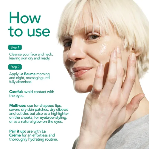 Vista 6 de Doré - Le Baume - Bálsamo todo en uno Bálsamo hidratante facial sin fragancia para pieles sensibles Hidratante labial multiusos para mujeres