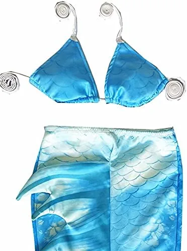 Vista 4 de Fabulosa cola de sirena para adultos mujeres y hombres cola de sirena sin aleta trajes de baño de sirena de playa