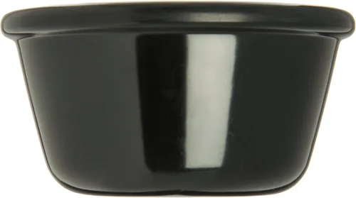 Vista 4 de Carlisle FoodService Products Tazón de plástico para salsa Ramekin para el hogar y el restaurante, plástico, 4 onzas, color negro