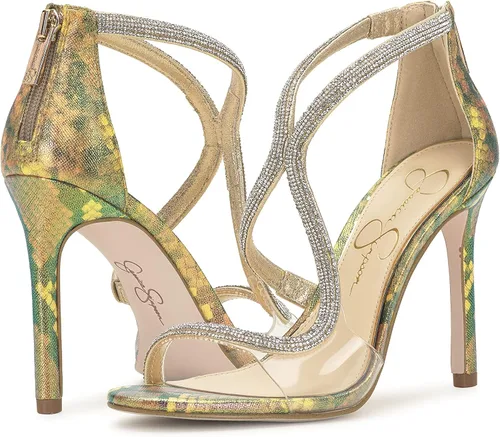 Vista 8 de Jessica Simpson Jacory - Sandalias de tacón adornadas para mujer