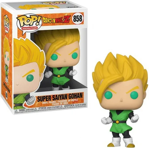Vista 4 de Dragon Ball Z - Super Saiyan Gohan Funko Pop! Figura de vinilo (con funda protectora compatible con POP Box), multicolor, 3.75 pulgadas