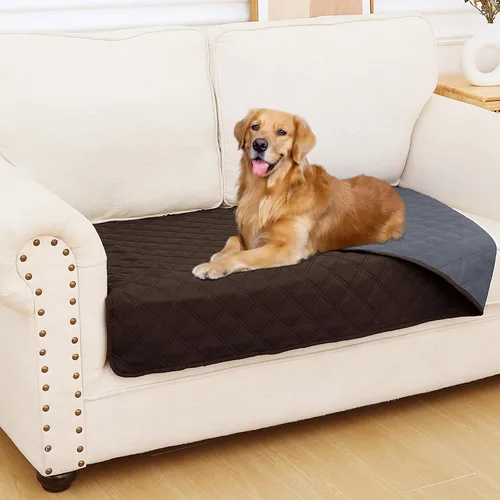 Vista 68 de Smiry Funda Impermeable para Cama de Perro Manta para Mascotas, Manta Suave y Lavable para Perros para Muebles Cama Sofá Sofá Reversible, a Cuadros