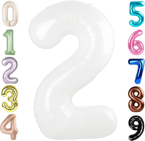 Vista 93 de Globos del números 0 de 40 pulgadas para formar los números 10, 20, 30, 40, 50, 60, 70, 80, 90, 100, para decoración de cumpleaños, bodas, eventos