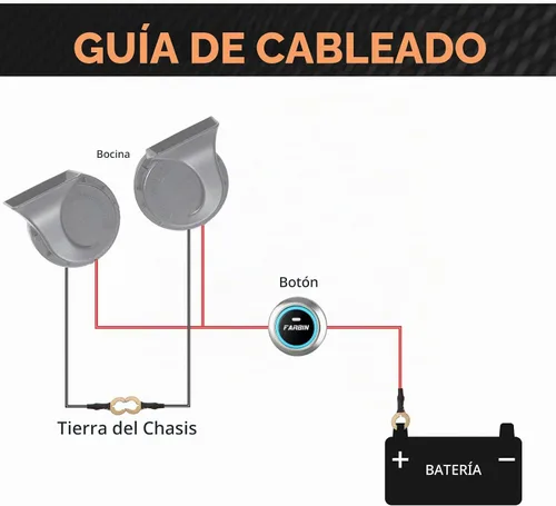 Vista 8 de Botón de bocina Swith Interruptor de botón momentáneo de la bocina del coche del acero inoxidable Botón plateado