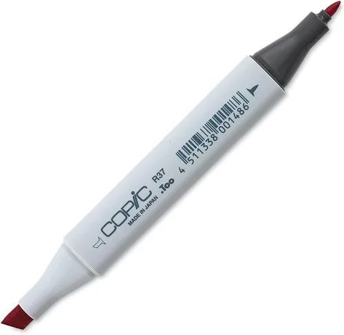 Vista 3 de Copic Marcador de alcohol clásico de doble punta, R17-Copic, lápiz labial naranja