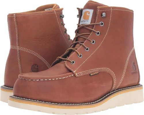 Vista 7 de Carhartt Botas de trabajo de 6 pulgadas impermeables de cuña suave con casquillo de acero, para hombre