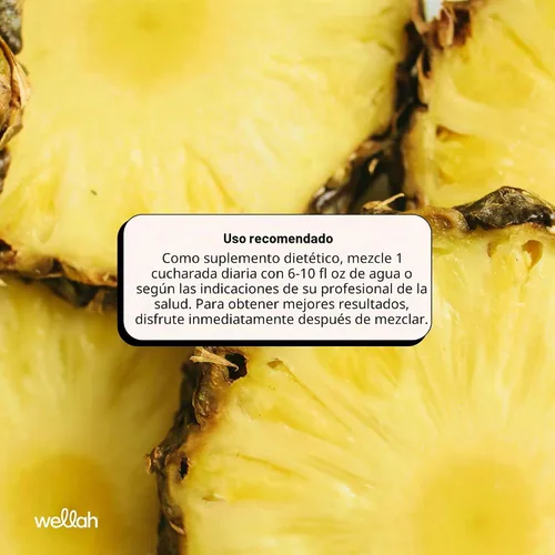Vista 6 de Wellah Creatina para mujer (Blue Hawaii) 50 porciones, 0.11 onzas por porción Con diente de león y extracto de arándano