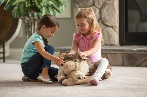 Vista 4 de Wild Republic - Peluche de lobo jumbo, animal gigante de peluche, juguete de peluche, regalos para niños, 30 pulgadas