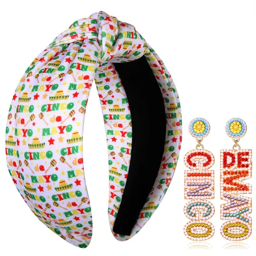 Vista 138 de YAHPERN Diadema para el día de San Valentín para mujer, colorida diadema de algodón con estampado de corazón de conversación XOXO Love, diadema