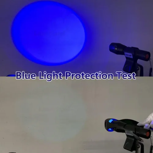 Vista 4 de Gafas de seguridad protectoras de luz blanca y roja LED para iluminación de bronceado