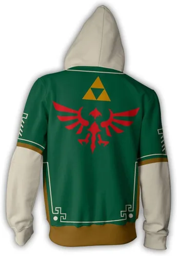 Vista 2 de Cosplay Life Legend of Zelda Breath of The Wild Twilight Princess Kangaroo Pocket Cosplay Sudaderas - Suéteres unisex