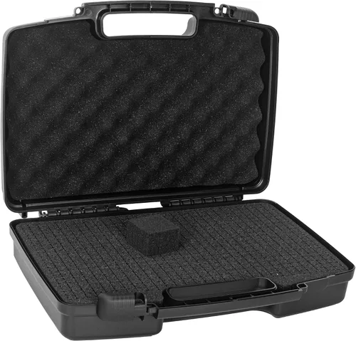 Vista 9 de Estuche rígido portátil de 12.2" x 9.85" x 3.77" con espuma cortada en cubos personalizable, protege equipos, electrónicos, herramientas