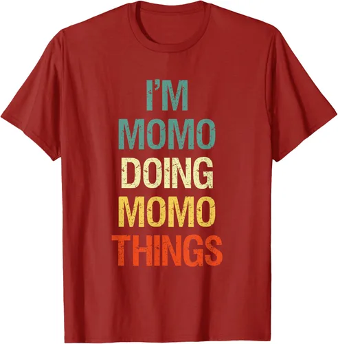 Vista 67 de I'M Momo Doing Momo Things - Camiseta de regalo con nombre personalizado, Negro, S
