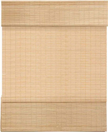 Vista 19 de LazBlinds Persianas Romanas de Bambú sin Cordón, Tratamiento de Ventana con Filtrado de Luz, Persianas de Bambú Enrollables para Ventanas, 23'' An x