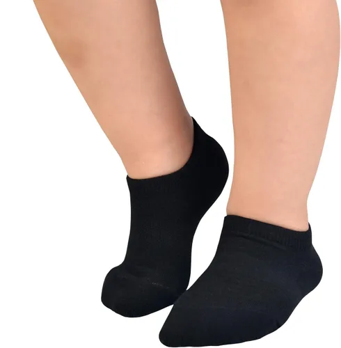 Vista 4 de JORMATT Calcetines invisibles de algodón antideslizantes de corte bajo con empuñaduras, 6 pares