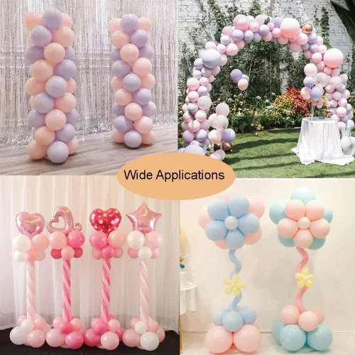 Vista 6 de Ragyzity Base rellenable de agua para la columna de globos, 2 soportes para arco de globos, bolsa de agua pesada, base rellenable para globos