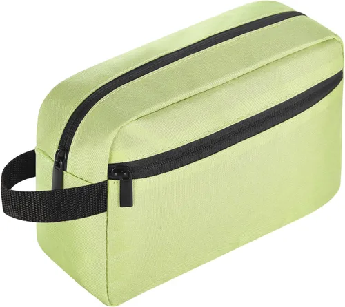 Vista 13 de Icramsy Neceser de viaje para mujeres y hombres, bolsa de cosméticos colgante, accesorios de viaje para mujeres y hombres, Negro, Moderno