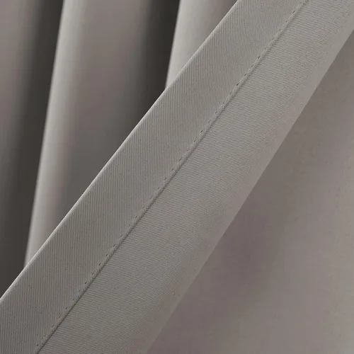 Vista 5 de Lush Decor Paneles de cortinas aisladas para oscurecer la habitación, con bolsillo para barra, par de cortinas largas para dormitorio o sala