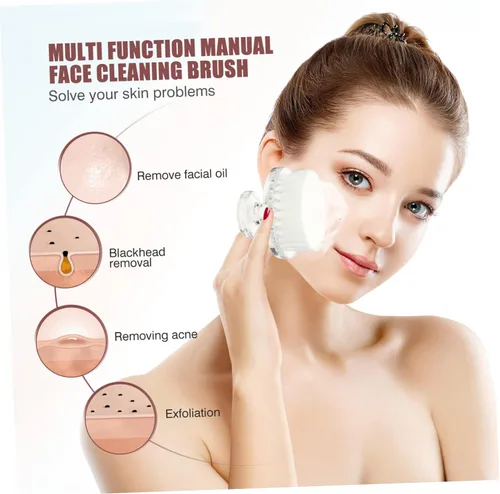 Vista 8 de Beavorty Cepillo de limpieza facial de silicona, cepillo de limpieza facial de limpieza profunda, cepillo facial de limpieza facial, kit de limpieza