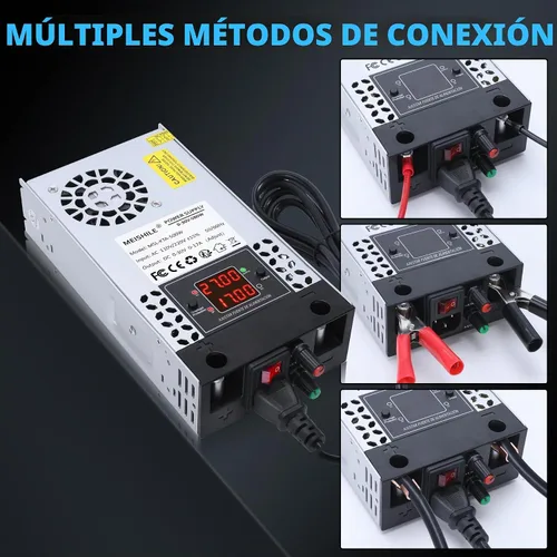 Vista 5 de Actualización ajustable (0-30V 0-17A) 500W DC Fuente de alimentación conmutada AC-DC Transformador con botones ajustablesSistema de sensor