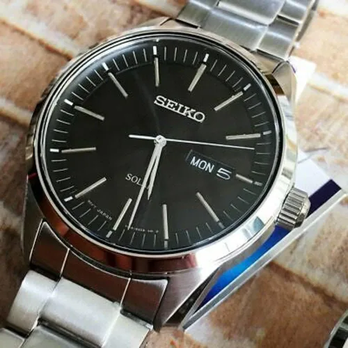 Vista 5 de Seiko Men's Quartz Watch Stainless Steel with Stainless Steel Strap