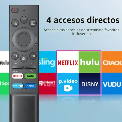 Vista 4 de 【Paquete de 2】 Reemplazo universal para Samsung-Smart-TV, control remoto para todos los televisores Samsung 2016-2026