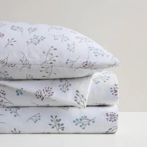 Vista 37 de Sleep Philosophy - True North - Juego de sábanas de franela, 100% de algodón, cómodo, bonito y muy suave, con bolsillo elástico que se adapta a