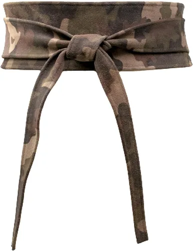 Vista 9 de Cinturón Obi de cuero para mujer, cintura ancha de 3 pulgadas, hecho a mano Beige