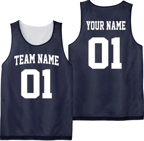 Vista 2 de Custom Basketball Jersey Youth Sizes Add Your Team, Name, & Number Unisex